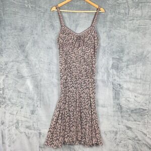 Max Studio Dress Large Vintage Silk Fairy Grunge Whimsigoth Babydoll Y2K Floral